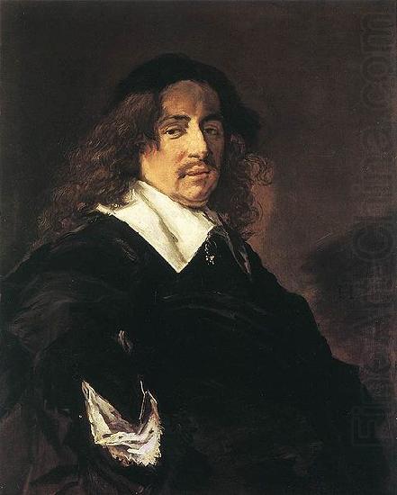Portret van een man met lang haar en snor, Frans Hals